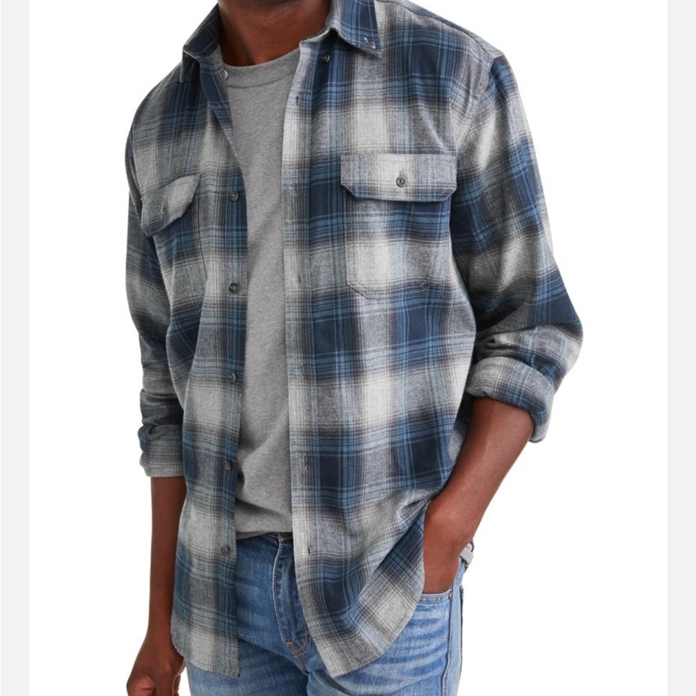 George Flannel Button-Up Shirt